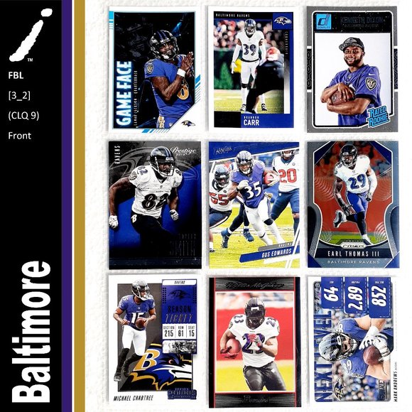 NFL Other - Baltimore Ravens 9 Card Lot - FBL [3_2]